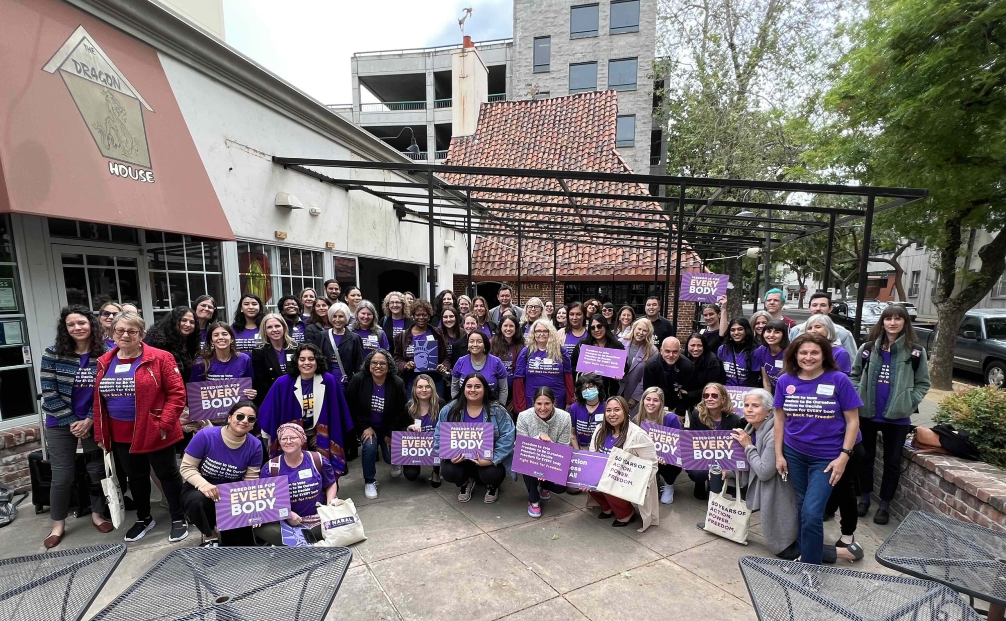 Join the Team in an internship role to protect and expand reproductive freedom. Group photo from California Lobby Day 2023.