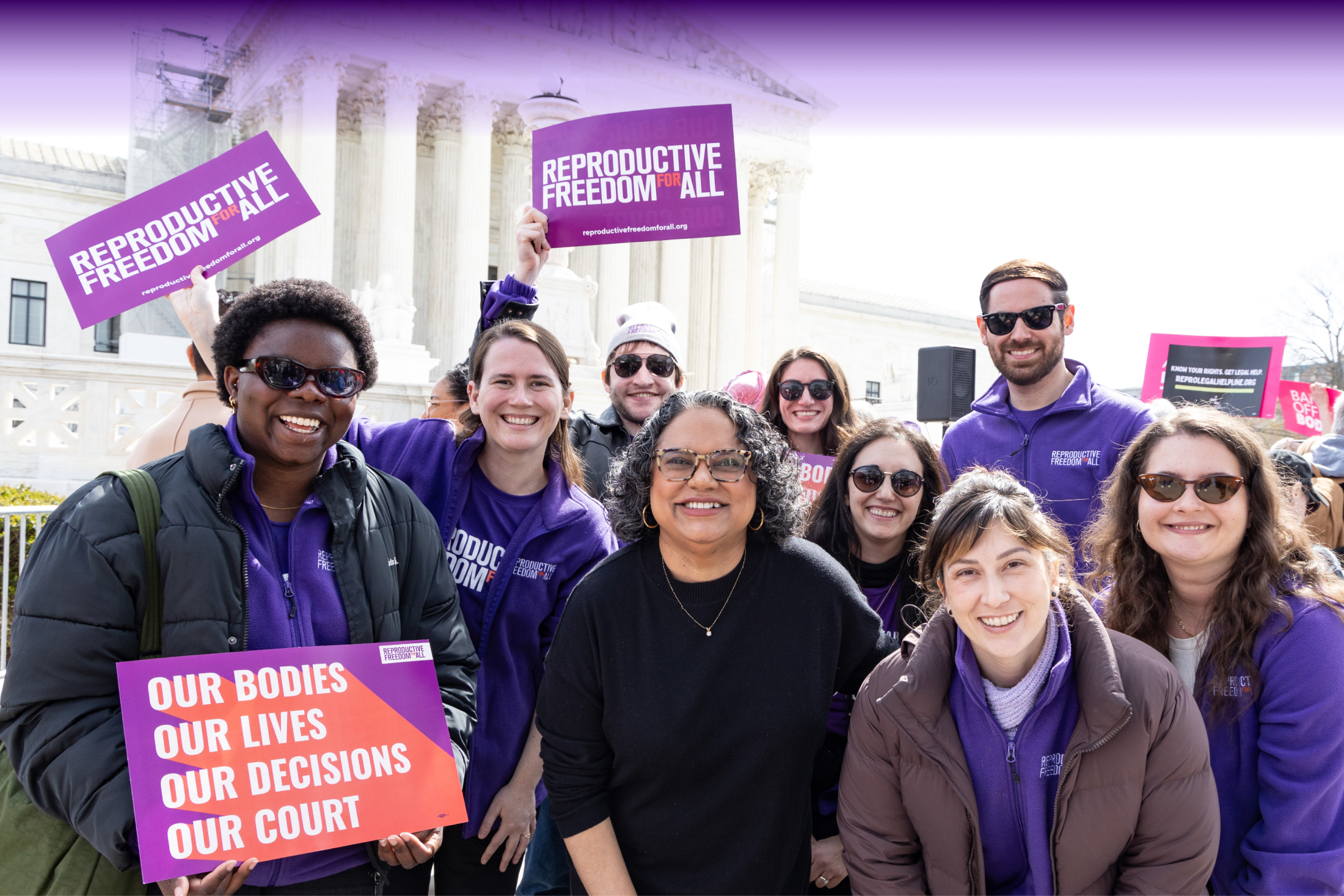 Repro for All at SCOTUS Rally advocating for Mifepristone access 2024.